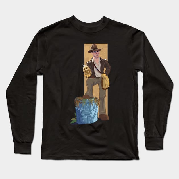 Henry Indiana Jones Jr. Long Sleeve T-Shirt by Dan Almanzar / Wonka1701